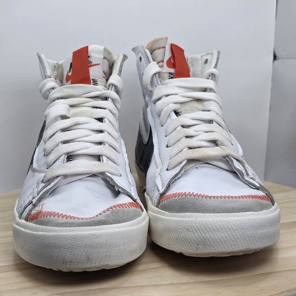 Nike Blazer Mid 77 Jumbo White Black Size 13 Mens Sneakers 2021 DD3111-100 - Picture 2 of 9